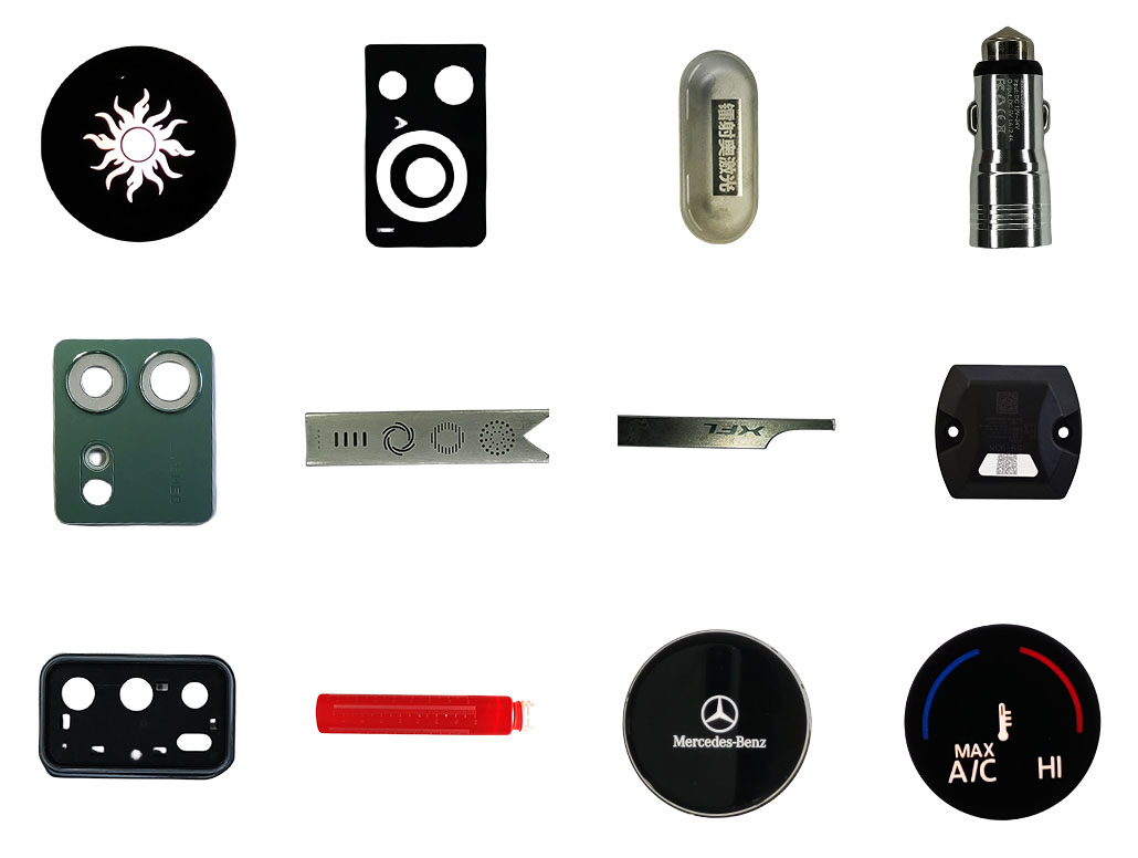 大机柜视觉XY光纤激光打标机应用领域图